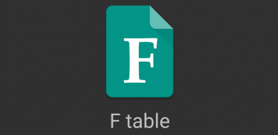 F таблица