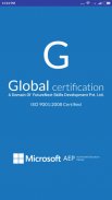 Global certification screenshot 0