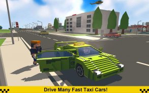 Crazy Taxi Driver: American Blocky Cab screenshot 2