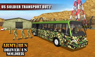 Army Bus Driver US Soldier Transport Duty 2017 screenshot 1