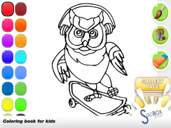 owl coloring book screenshot 10