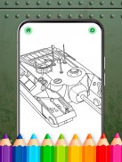 Military Tanks Coloring Book screenshot 2