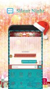 Next SMS silent night skin (Christmas & new year) screenshot 3