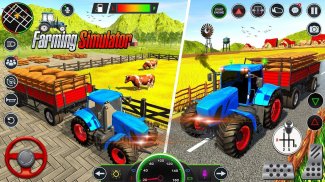Indian Farming Tractor Game 3D screenshot 0