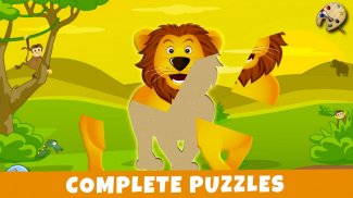 Savanna - Puzzles and Coloring screenshot 1