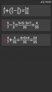 Fraction calculator with solution screenshot 2