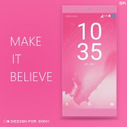 P XPERIA Theme™ | PINK - Design For SONY 🎨 screenshot 1