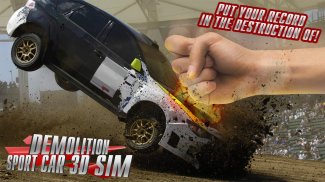 Demolition Sport Car 3D Sim screenshot 1