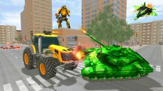 Flying Robot Tractor Transforms Games screenshot 2