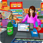 سوبر ماركت بقالة التسوق مجمع تجاري أسرة لعبه screenshot 2