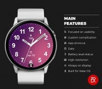 Casual Purple Pink Watch Face screenshot 2