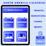 Calendar North America 2020 - Holidays screenshot 1