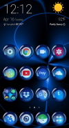 Tema Launcher - Esferas Azules Cambiador de iconos screenshot 4
