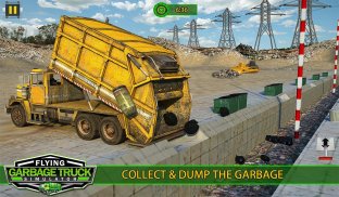 Flying Garbage Truck, Dump Truck Driving Simulator screenshot 12