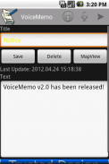 VoiceMemo screenshot 1