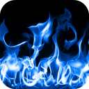 Blue Fire Live Wallpaper 3D