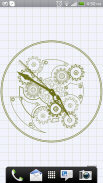 Clock Blueprint Wallpaper screenshot 6