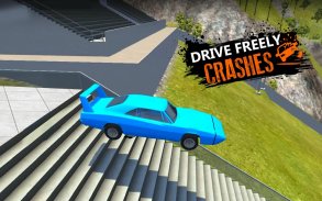 Car Crash Beam  Drive Sim: Death Stairs Jump Down screenshot 4