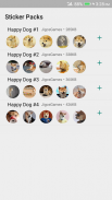 Happy Dog Stickers - WAStickerApps screenshot 4