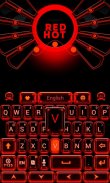 Red Hot Keyboard Theme screenshot 5