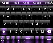 Keyboard Theme Dusk Black Purple screenshot 5