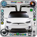 Tesla Car Game & Electric Car Icon