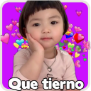 Stickers de la Niña Coreana Animados para WhatsApp