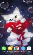 Red Heart Cat LWP screenshot 1