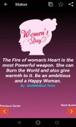 Happy Women's Day Quotes Wishes, Status & Messages screenshot 0