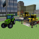 Tracteur Conducteur 3D: Ville Icon