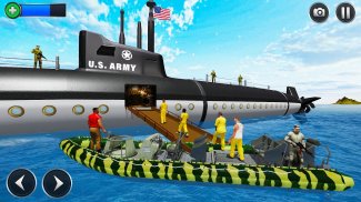 US Army Submarine Driving Military Transport Game screenshot 0