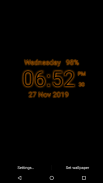 Digital Clock Live Wallpaper screenshot 4