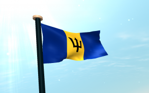 Barbados Flag 3D Free screenshot 3