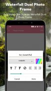 آبشار قاب عکس دوگانه screenshot 6