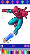 spider adventures coloring super heroes woman's screenshot 2