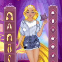 Golden princess dress up game Icon