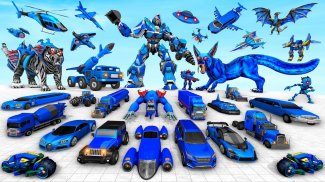 Police Tiger Robot Car Game 3d screenshot 5