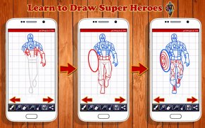 Learn to Draw Super Heroes screenshot 5