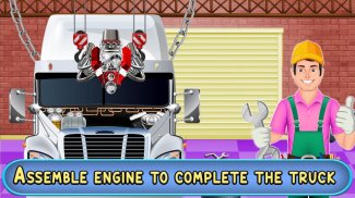 Build Trailer Truck in Factory: Mechanic Garage screenshot 4