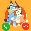 Bluey and Bingo Fake Call Icon