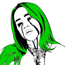 Billie Eilish Coloring Book Icon