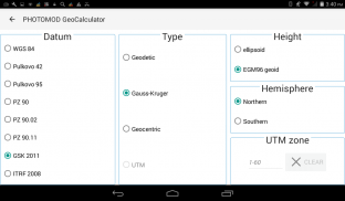 PHOTOMOD GeoCalculator screenshot 5