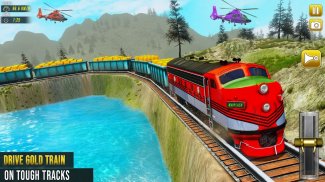 Gold Transporter Train 2020: Train Simulator Games screenshot 2