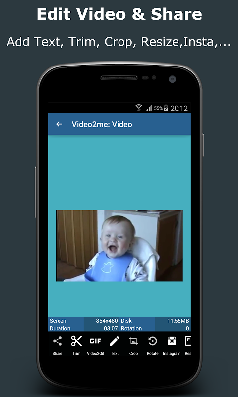 Video2me: Video and GIF Editor 1.7.2.1 Free Download