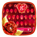 Luxurious Red Rose Keyboard Theme 🌹 Icon