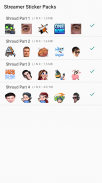 Streamer Sticker - WAStickerApp screenshot 1