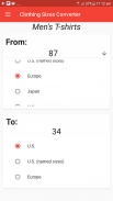 Clothing Sizes Converter screenshot 4