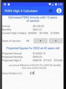 FERS High 3 Calculator screenshot 1