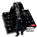 3D Live Skull & Gun Keyboard