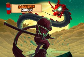 Ninja Dash - Ronin Shinobi: Lari, lompat dan tebas screenshot 0